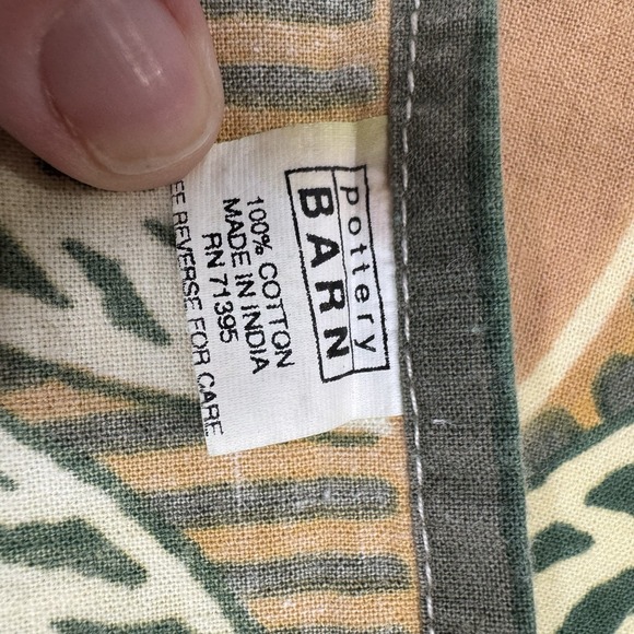 VTG Pottery Barn 100% Cotton Fruit Print Napkins Set Of 4 Orange, Pear, Grapes - Picture 3 of 6